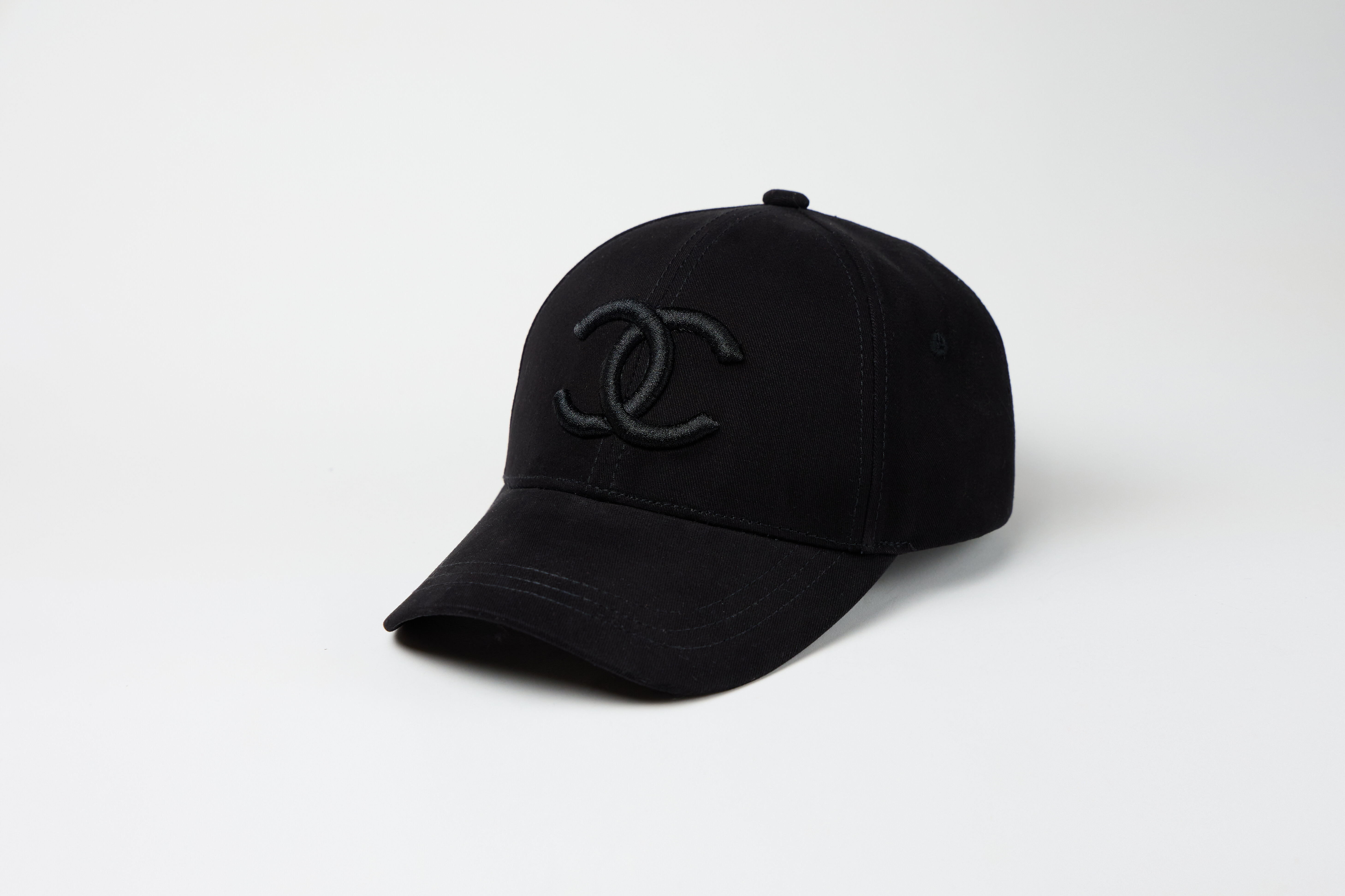Бейсболка Chanel - Шанель Вишивка Чорна Копія