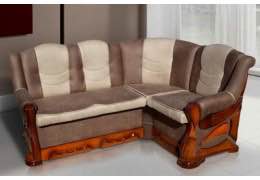 Куток для кухні ВІЗИТ колір коричневий+беж зі спальним місцем