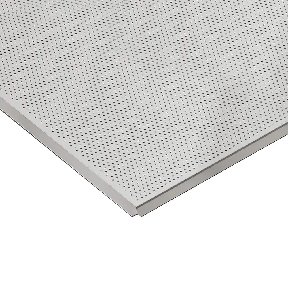 Стеля підвісна касетна Alubest оцинкована перф. сірий tegular 600х600мм