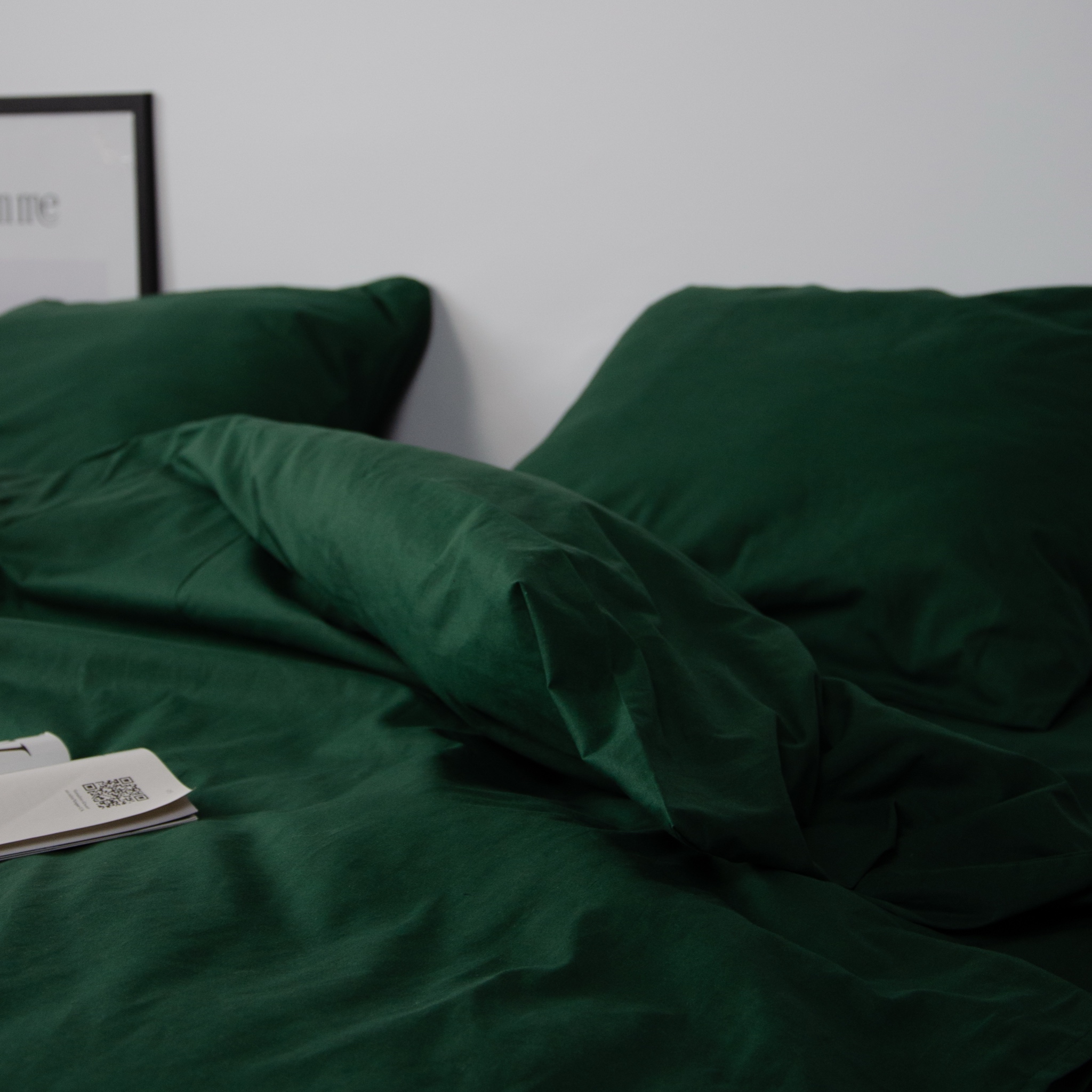 Постільний комплект Матова 100% бавовна Смарагд