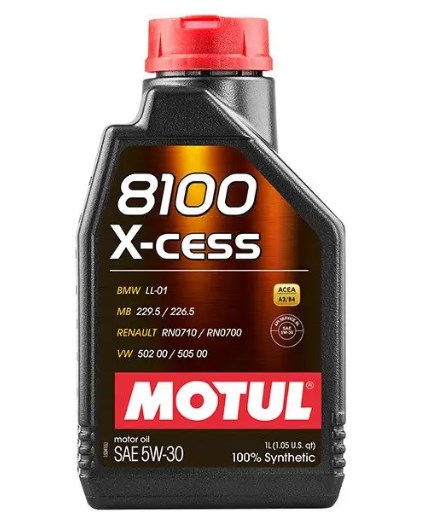 Моторна олива 5W30 Motul 8100 X-cess, 1л.