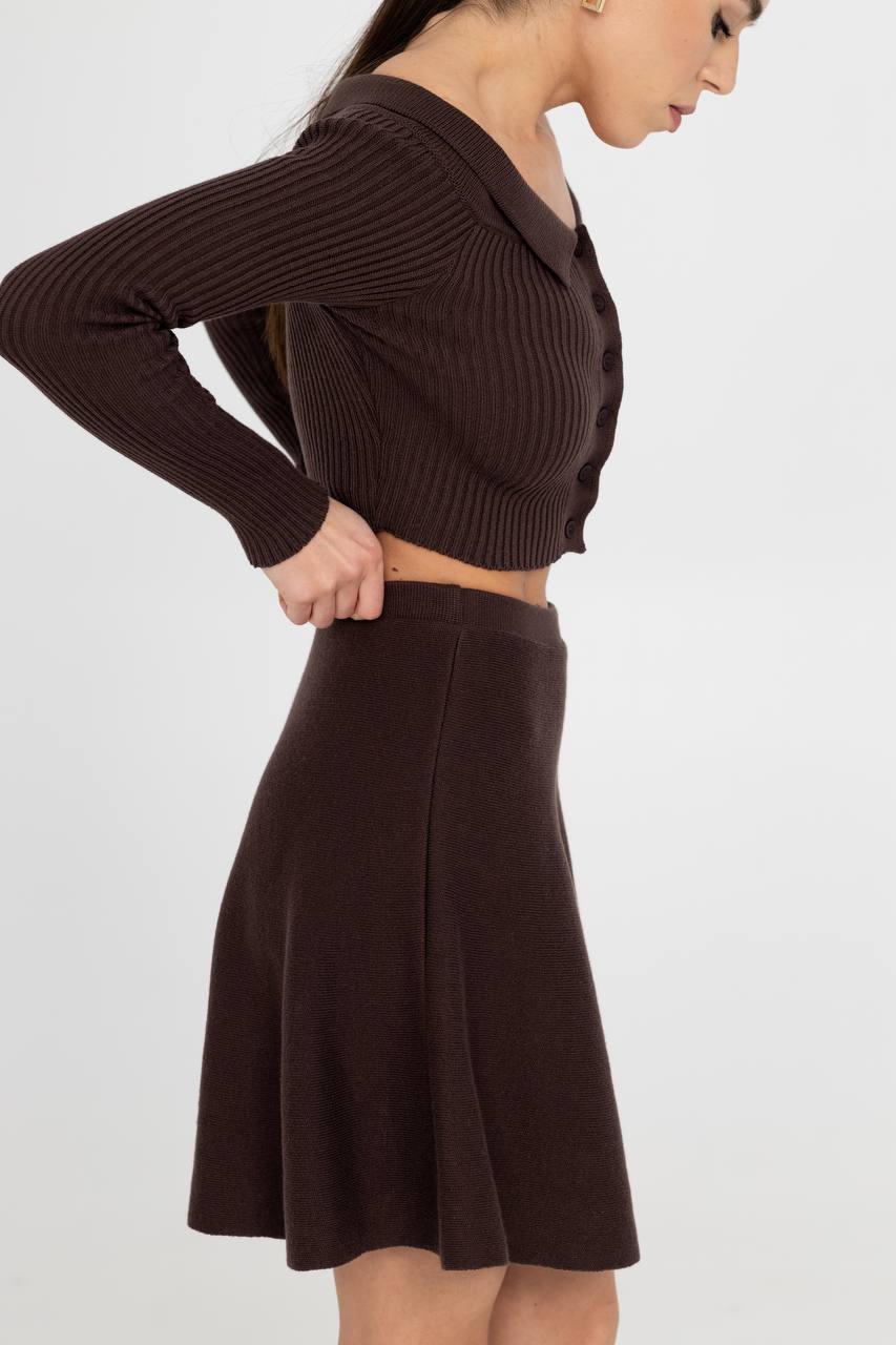 В'язана спідниця-сонечко