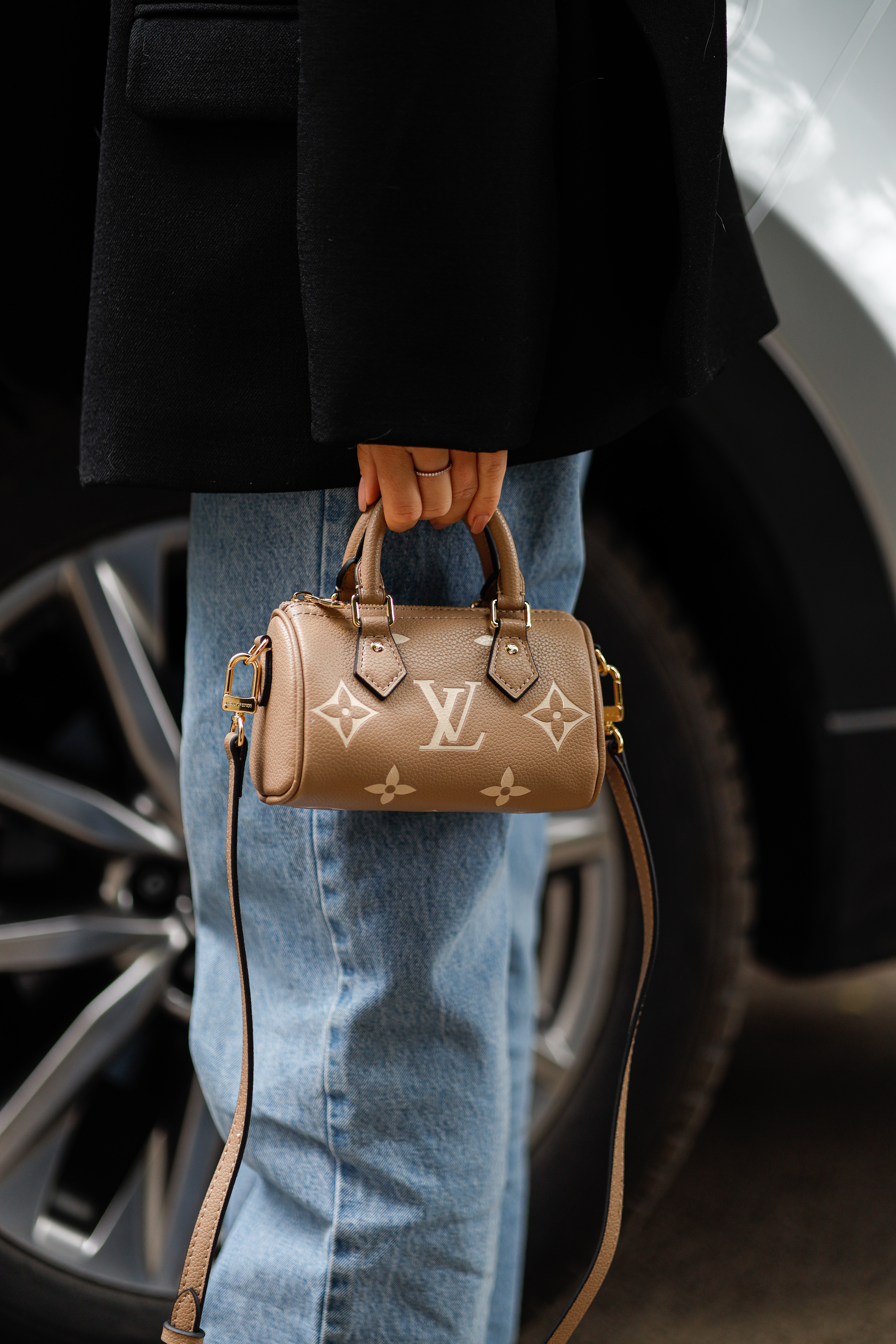 Louis Vuitton Speedy Nano Monogram Empreinte Bicolor