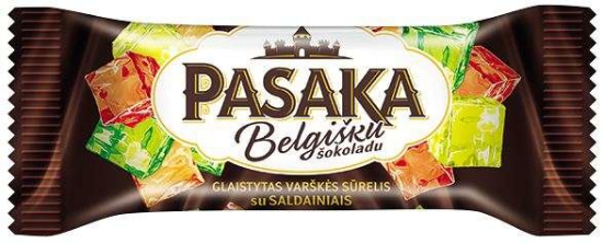🇱🇹 "PASAKA" Творожный сырок с мармеладом и бельгийским шоколадом, 40 гр.