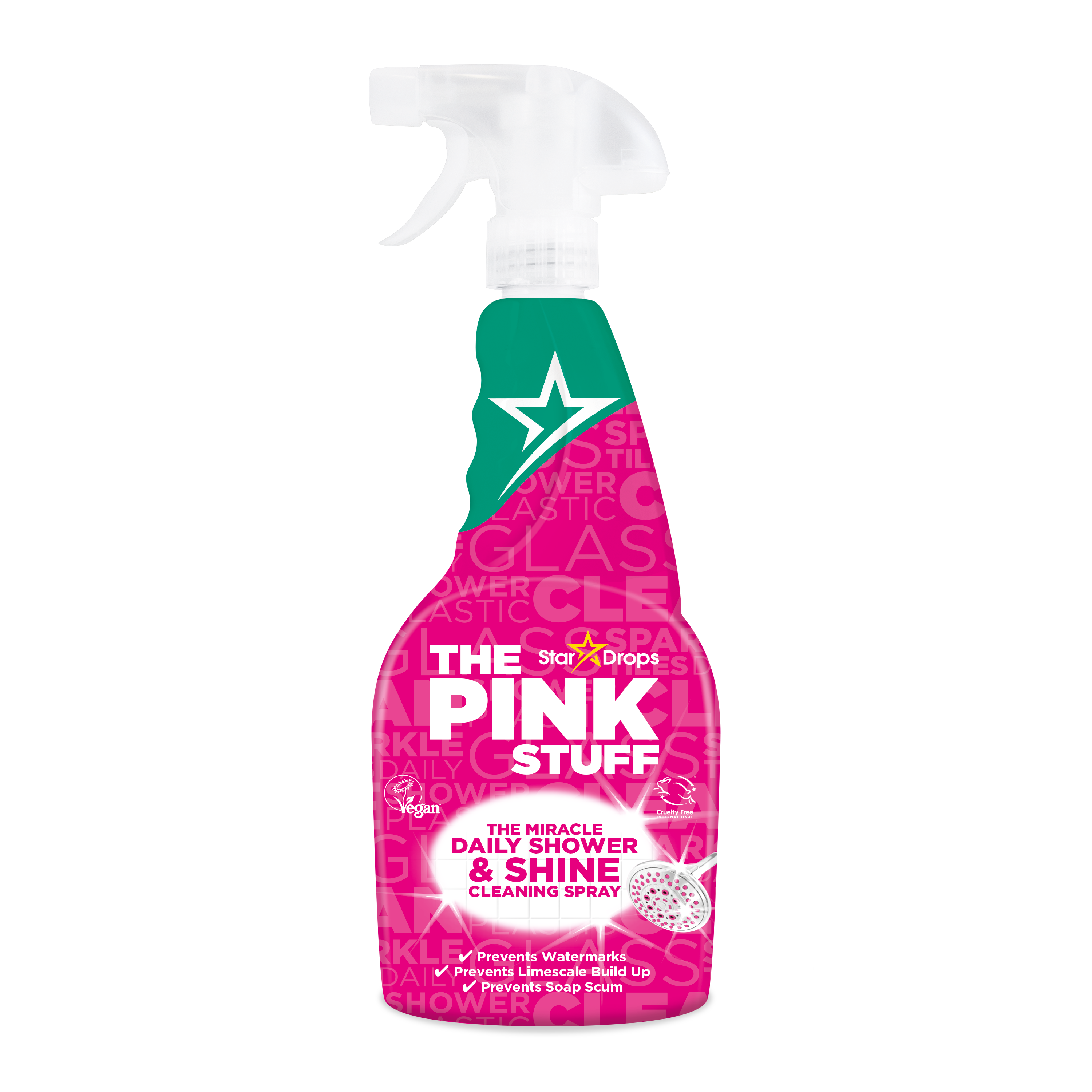 Чистячий спрей для ванної кімнати та душової кабіни The Pink Stuff Daily Shower & Shine 750ml