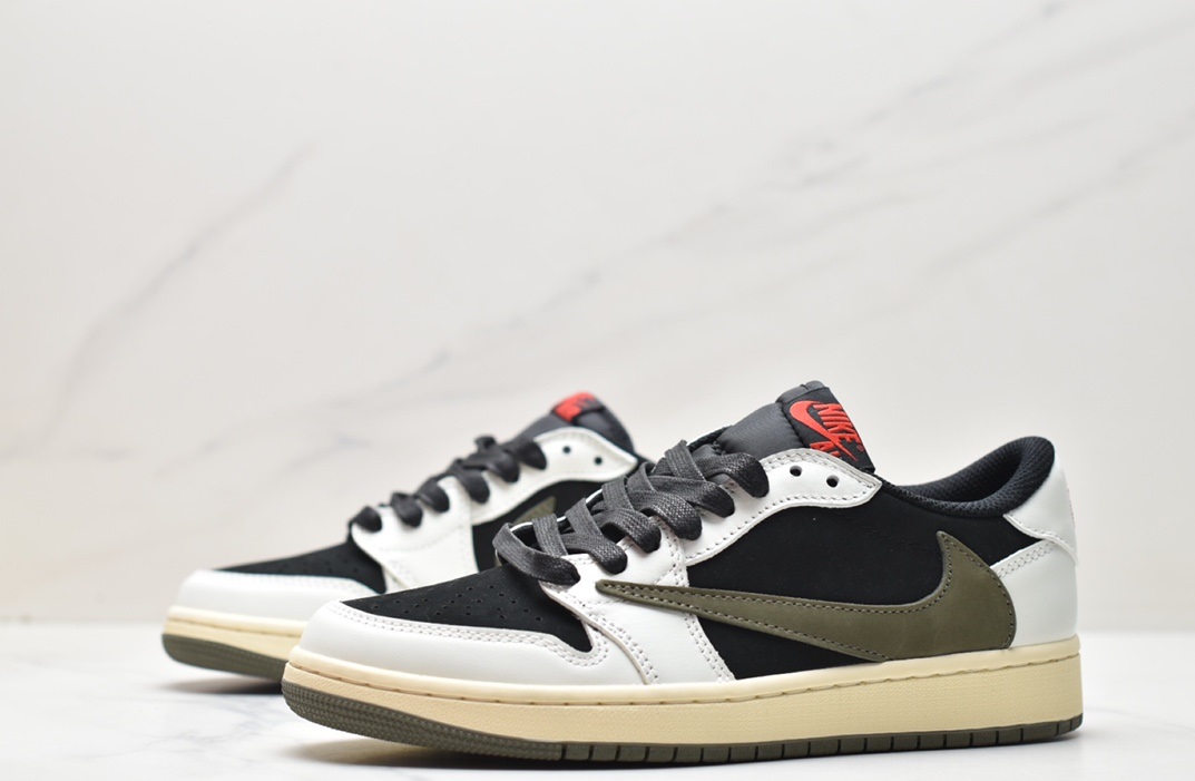 Travis Scott x Nike Wmns Air Jordan 1 Low OG”Olive” DZ4137-106