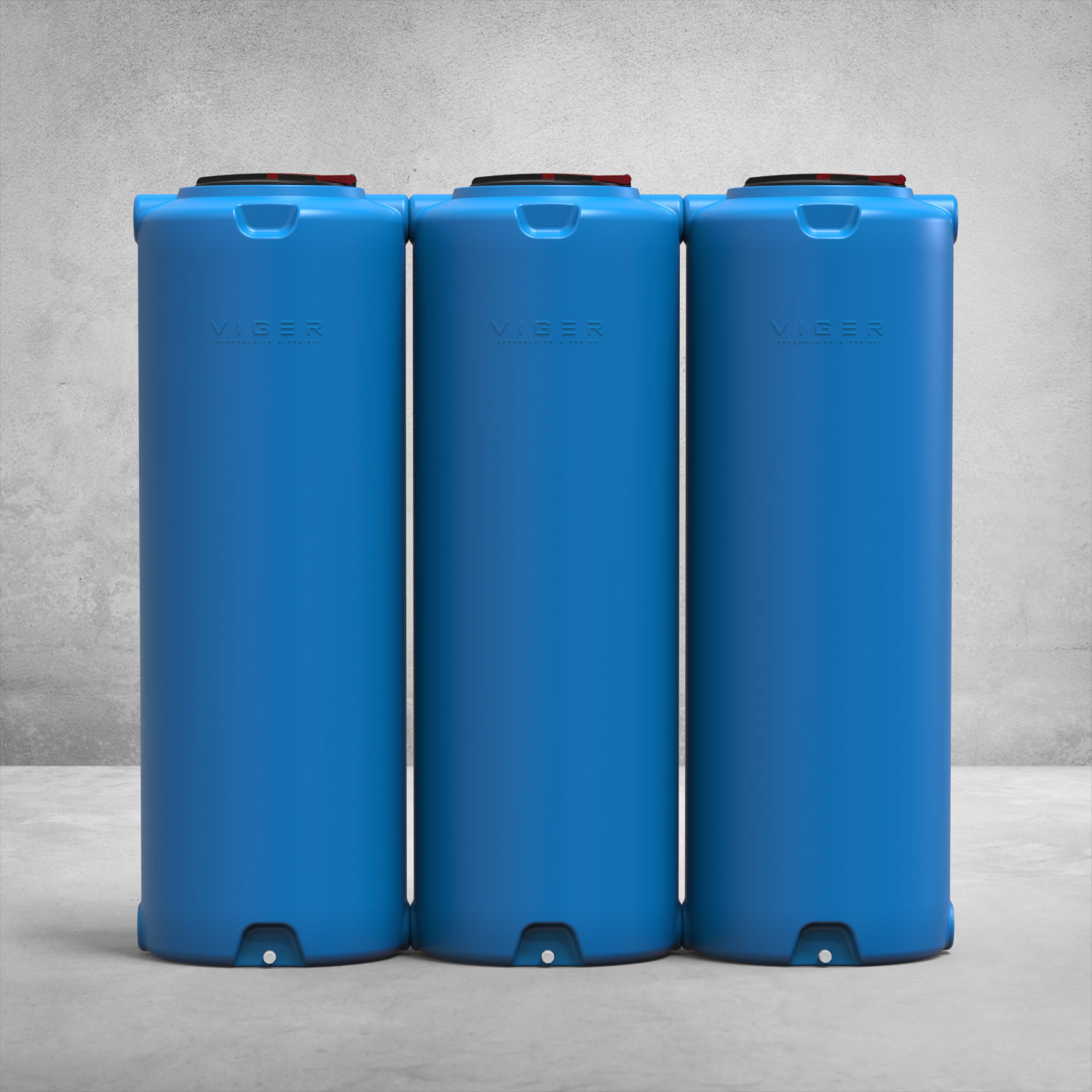 Ємність-модуль 3000 літрів, стандарт, блакитна