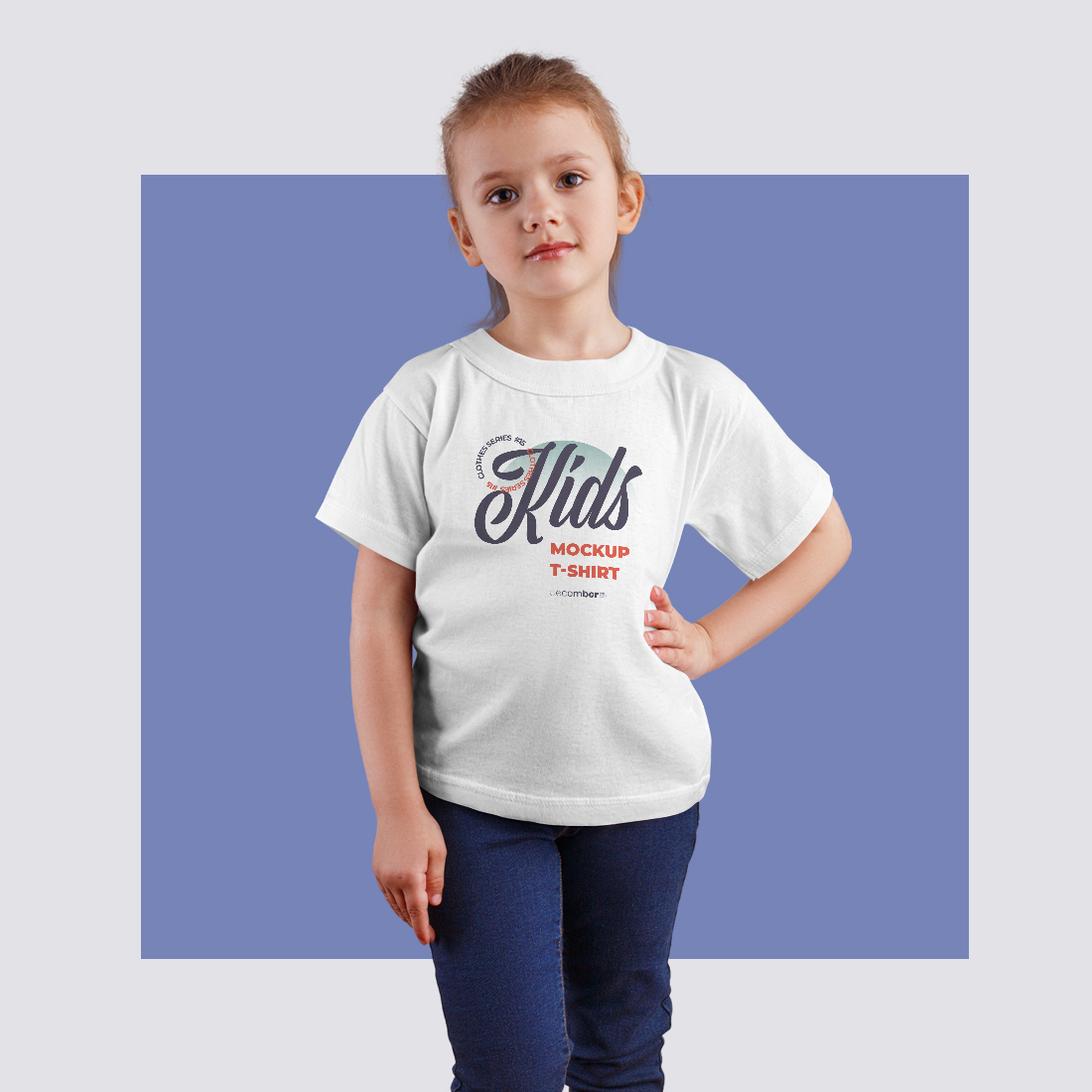 7 Kids Girl T-Shirt Mockups