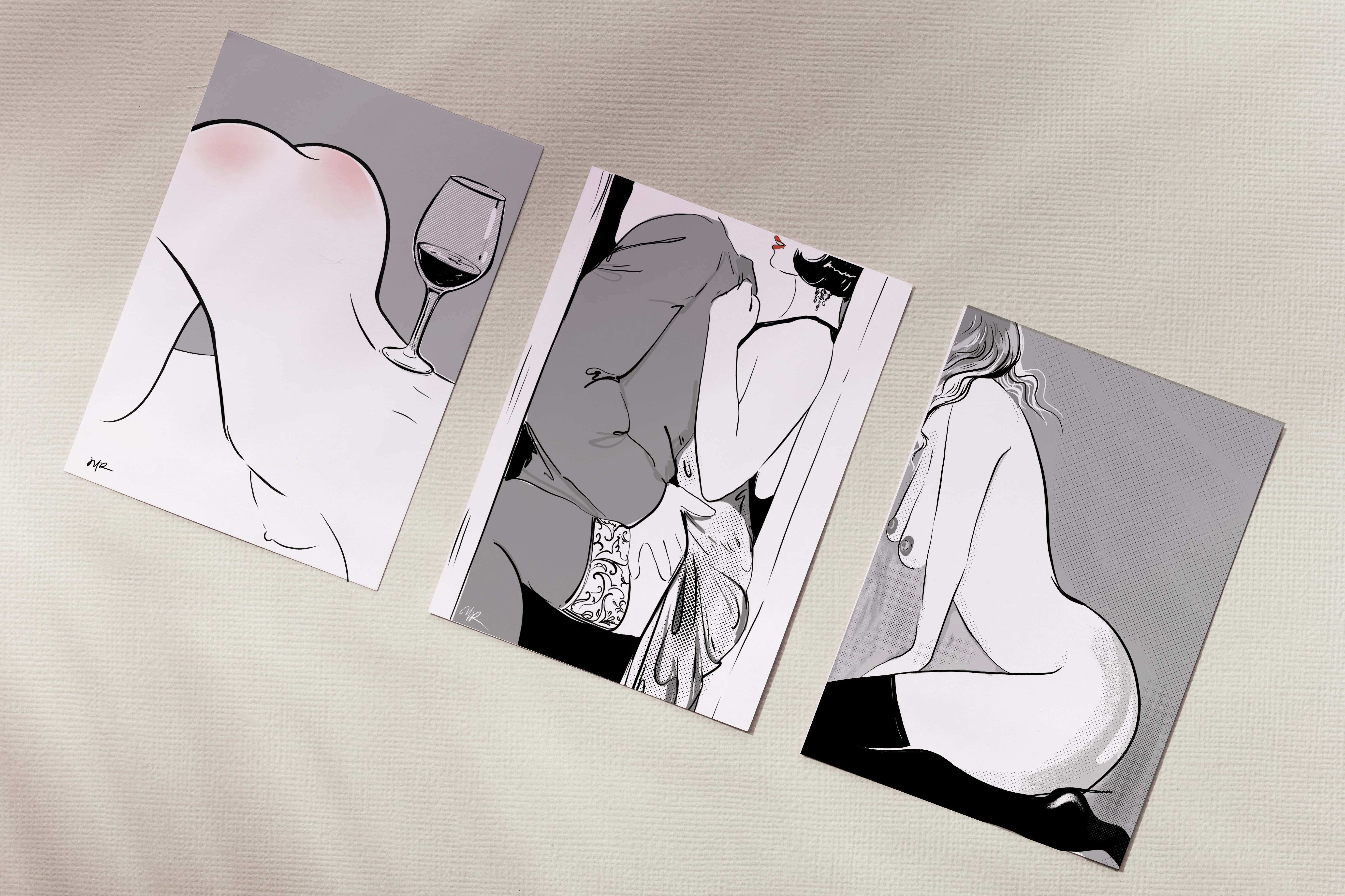 Set of 3 A4 Art Prints “Beautiful Tango”