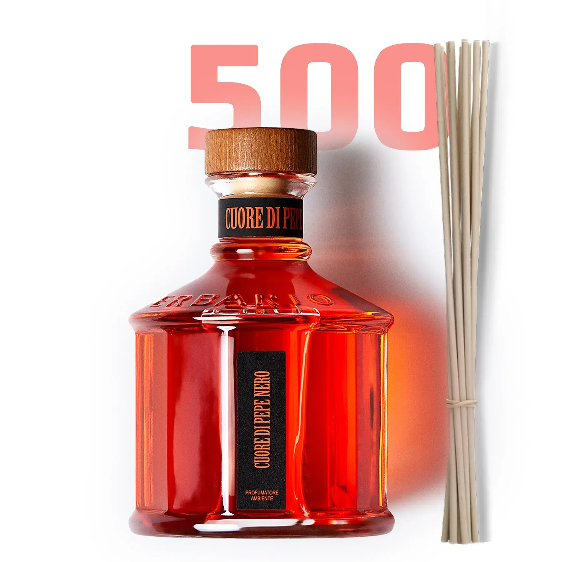 Аромадифузор Erbario Toscano 500 мл. Cuore di Pepe Nero (Чорний перець)