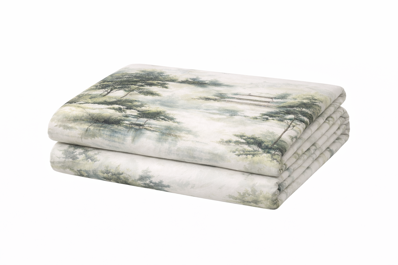 Простирадло ранфорс принт без гумки  "Ліс "