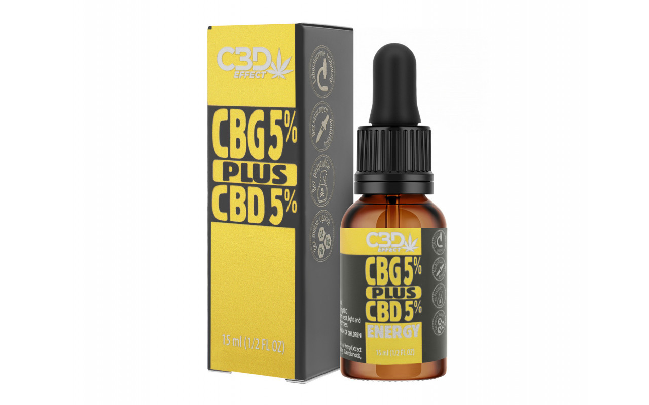 КБД Олія CBG 5% + CBD 5% 15 мл. 750 мг.