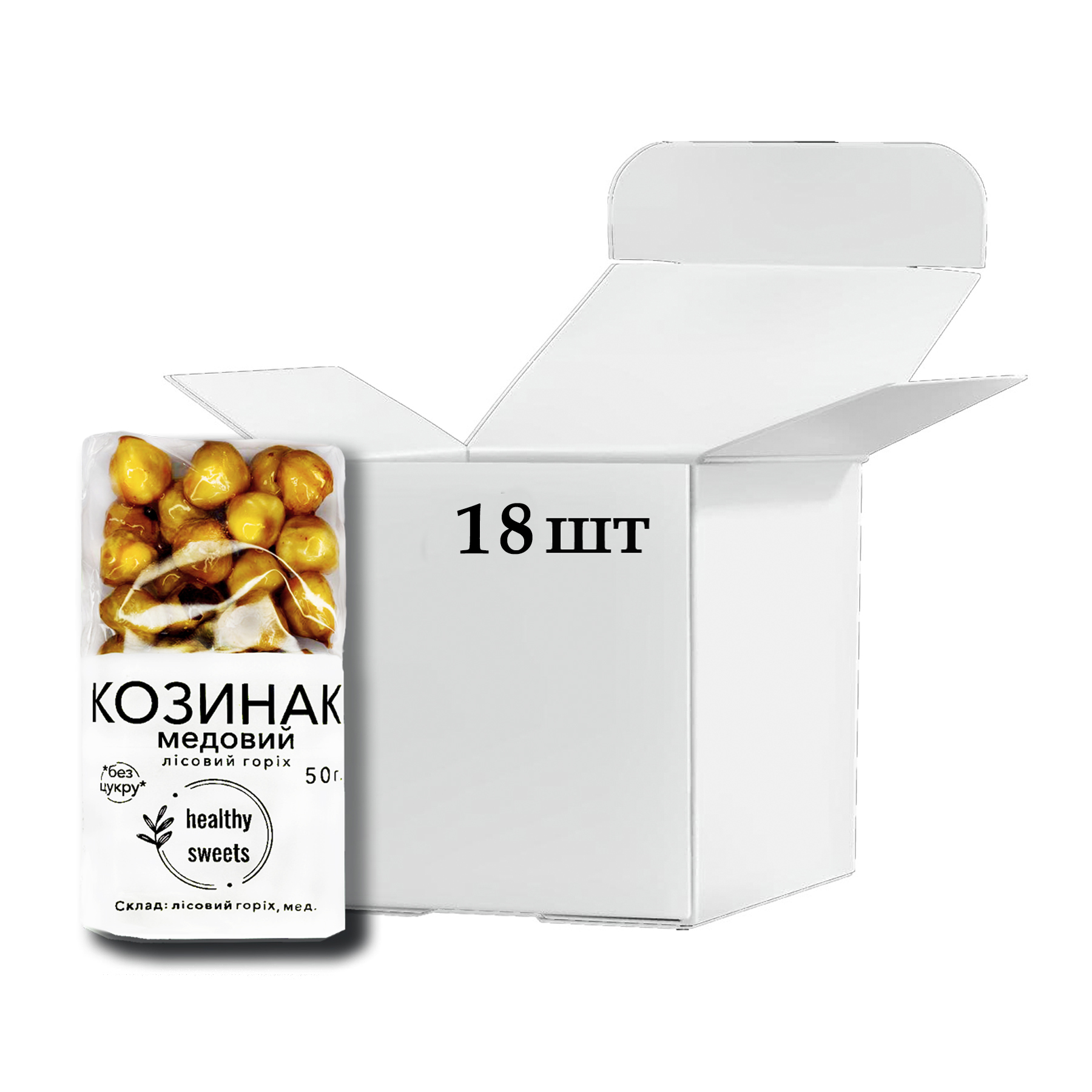 Козинак Лісовий Горіх 50 г Бокс 18 шт