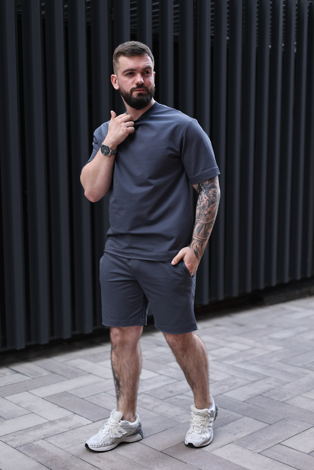 Комплект чоловiчий «Breeze» футболка + шорти (S, M, L, XL, 2XL, 3XL)