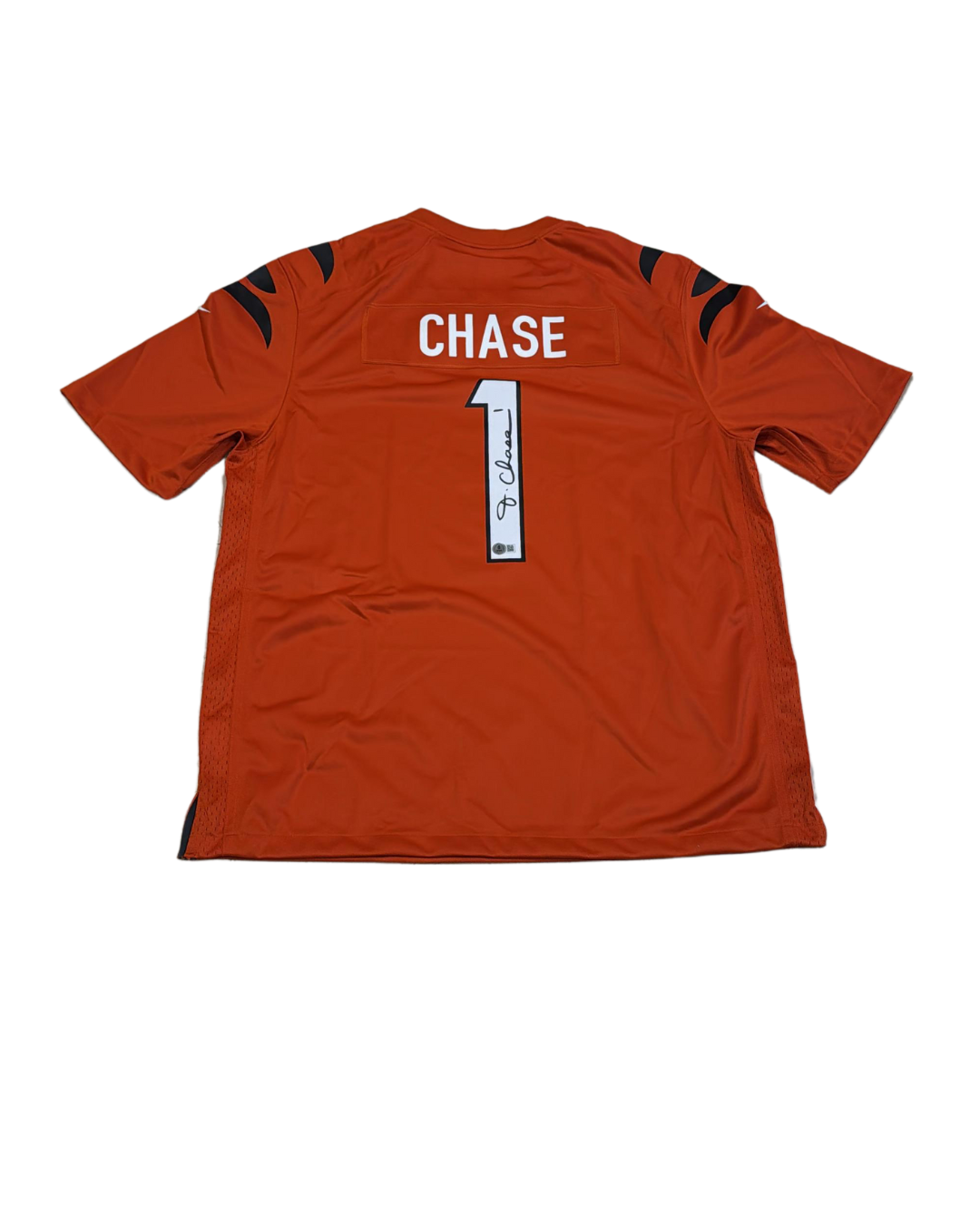 JA'MARR CHASE JERSEY SIGNED CERTIFICADO BECKETT