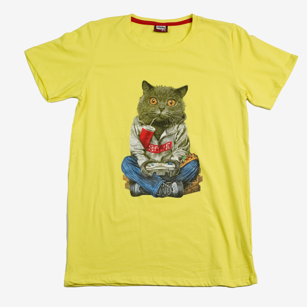 Футболка з котом 152,158,164