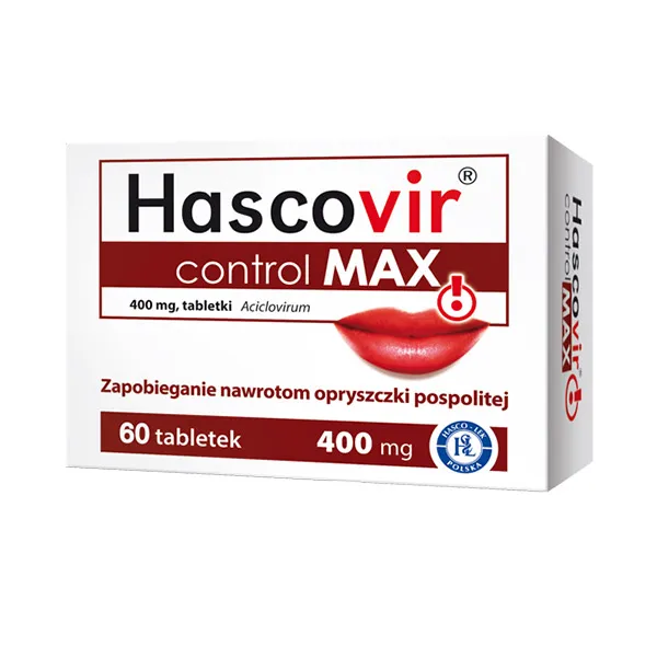 Hascovir Control MAX 400 мг від герпесної інфекції - 60 таблеток