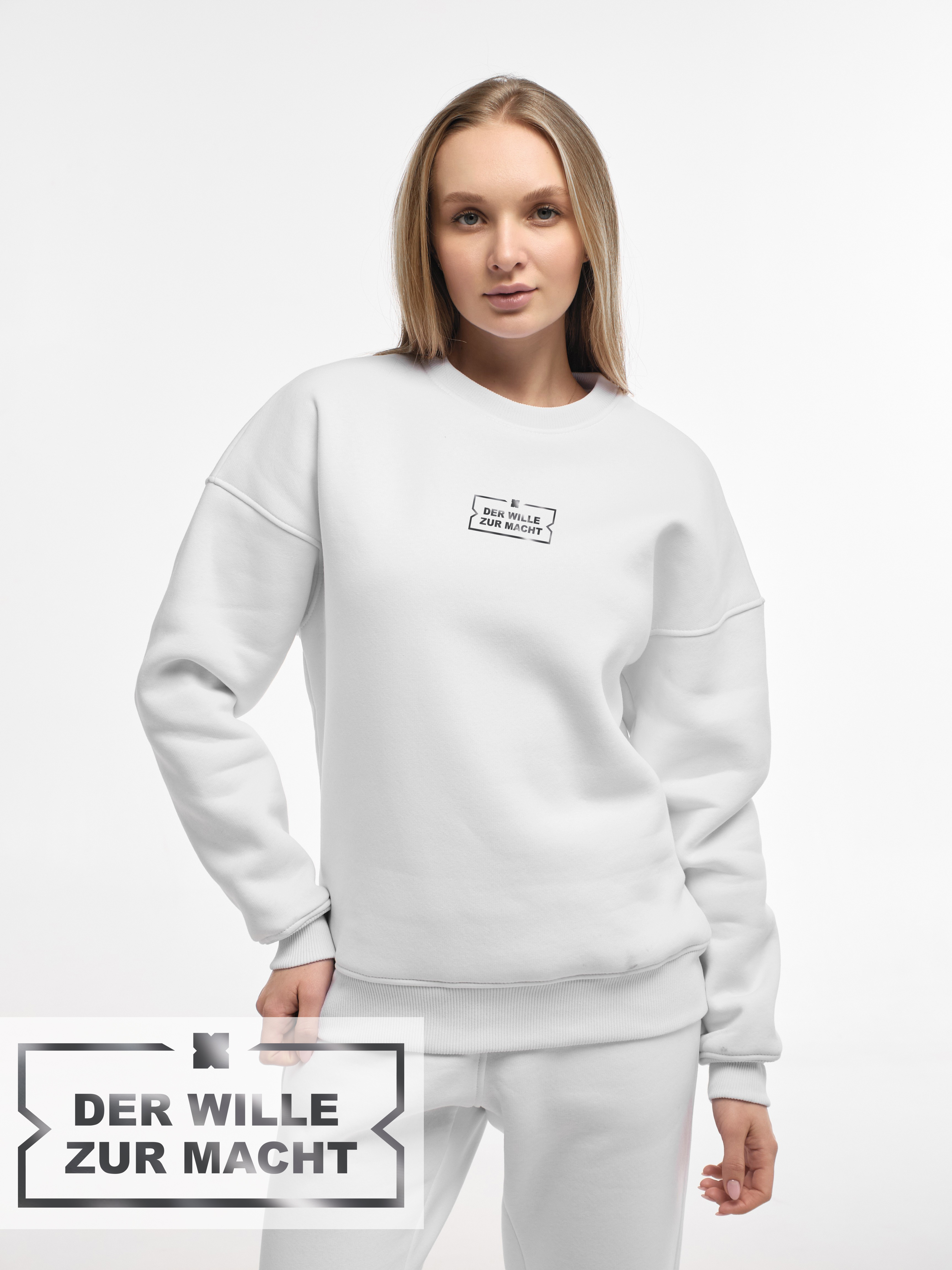 SWEATSHIRT "DER WILLE ZUR MACHT" | WHITE EMOTION | XS1