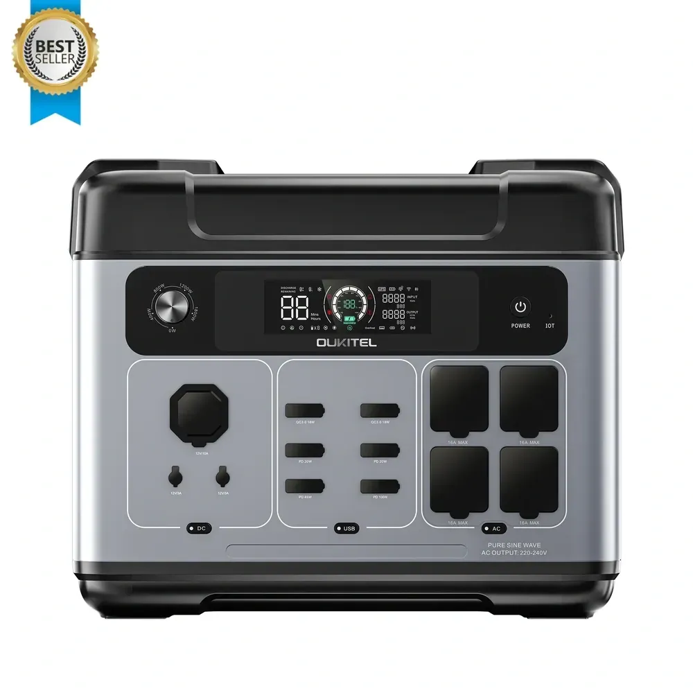 Портативна зарядна станція "OUKITEL P2001 Plus 2400 W".