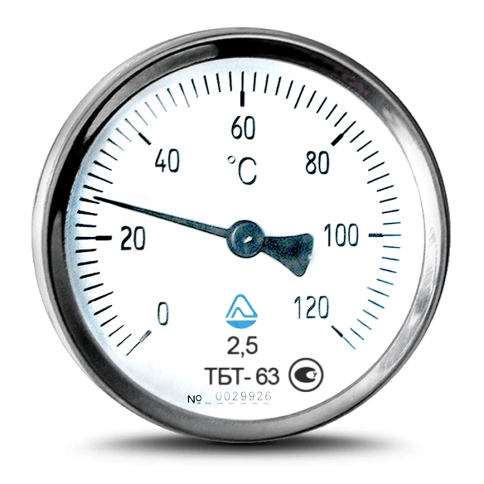 Термометри біметалеві ТБТ для вимірювання температури поверхні труб