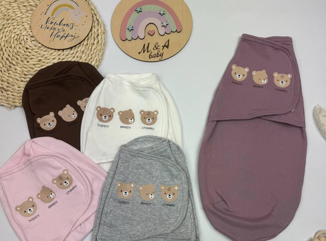 Тепла пелюшка кокон на липучці (тканина футер начіс)