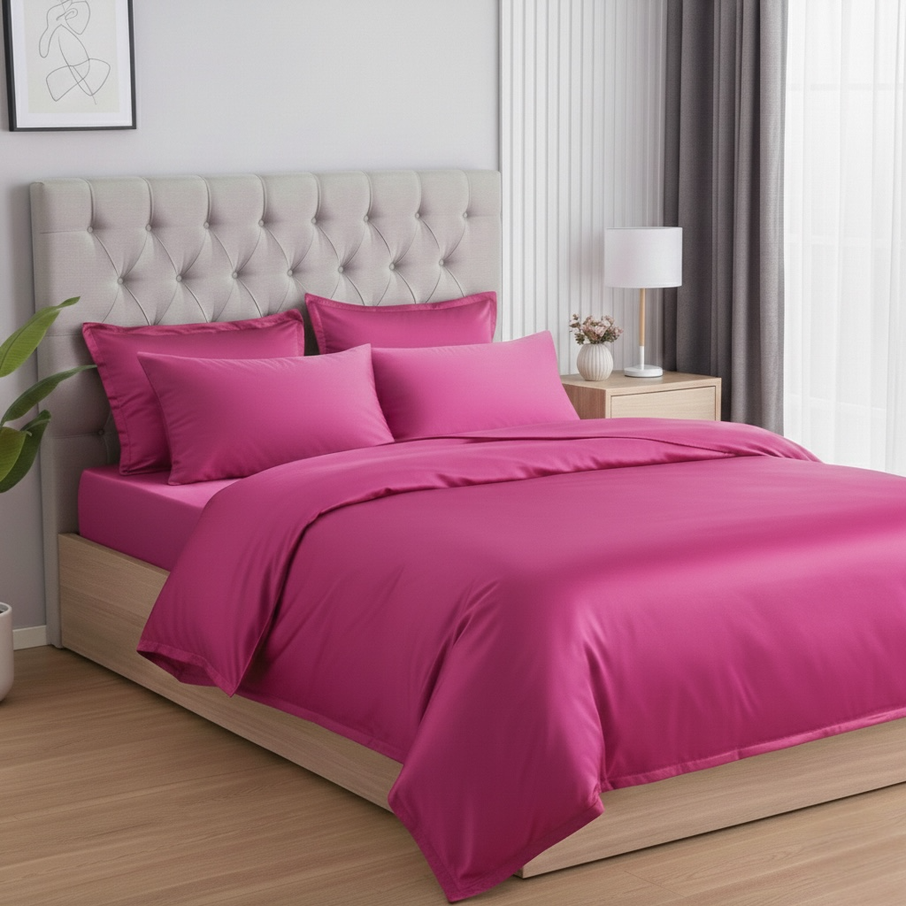 Постільна білизна з сатину, колір Berry