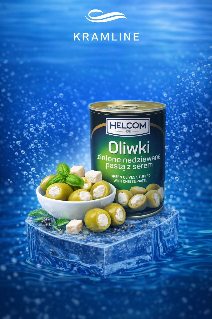 Оливки зелені фаршировані сиром “Helсom”