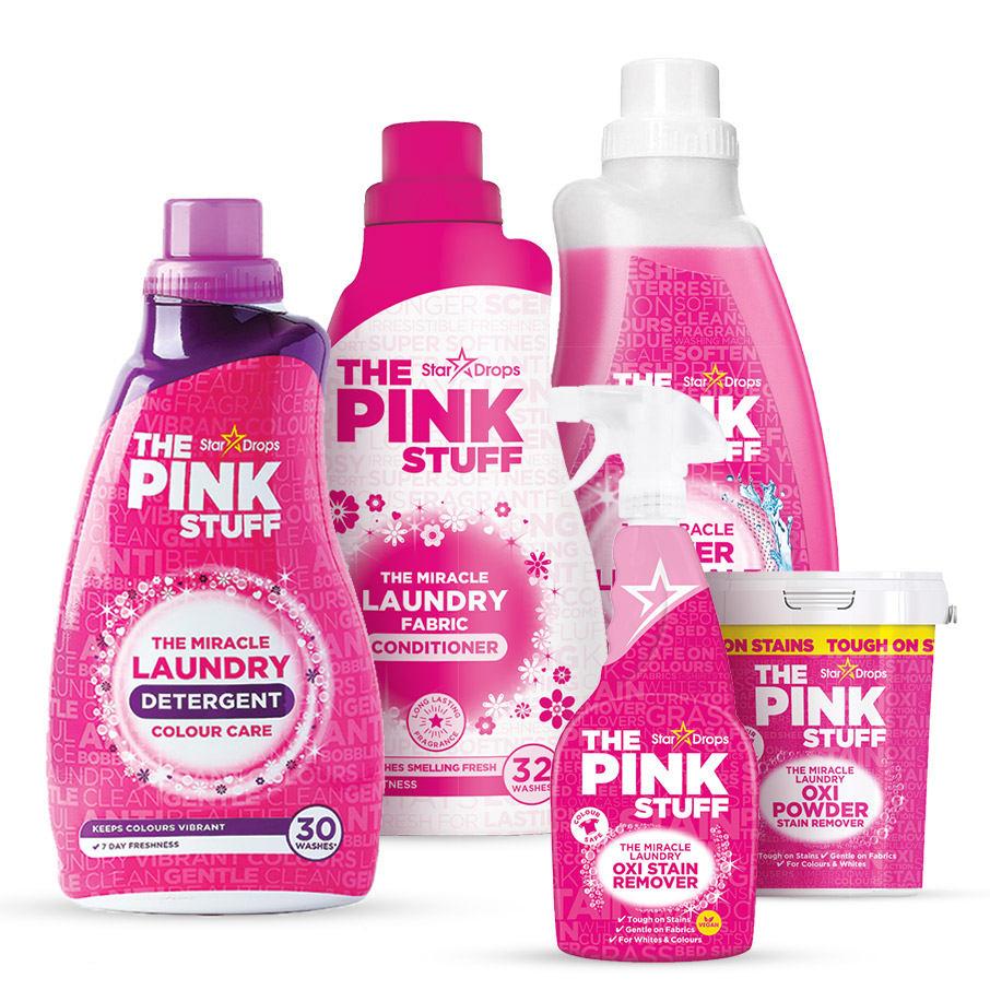 Набір для прання для кольорових речей The Pink Stuff Laundry Colours Bundle