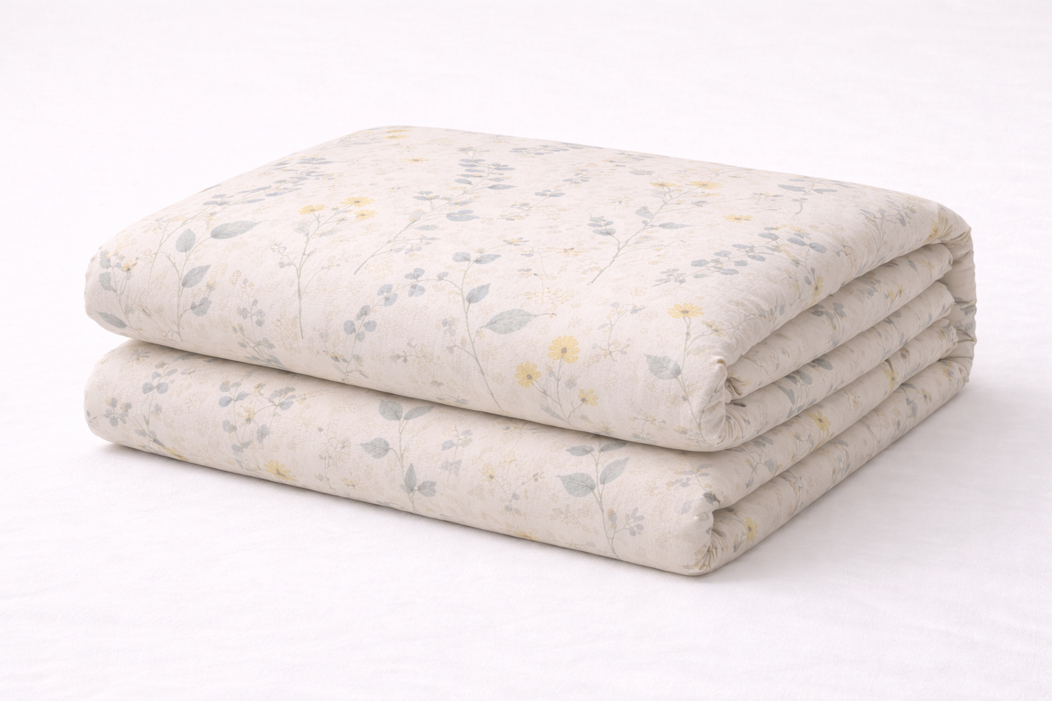 Підковдра  ранфорс принт "Дрібна  квітка на бежевому "