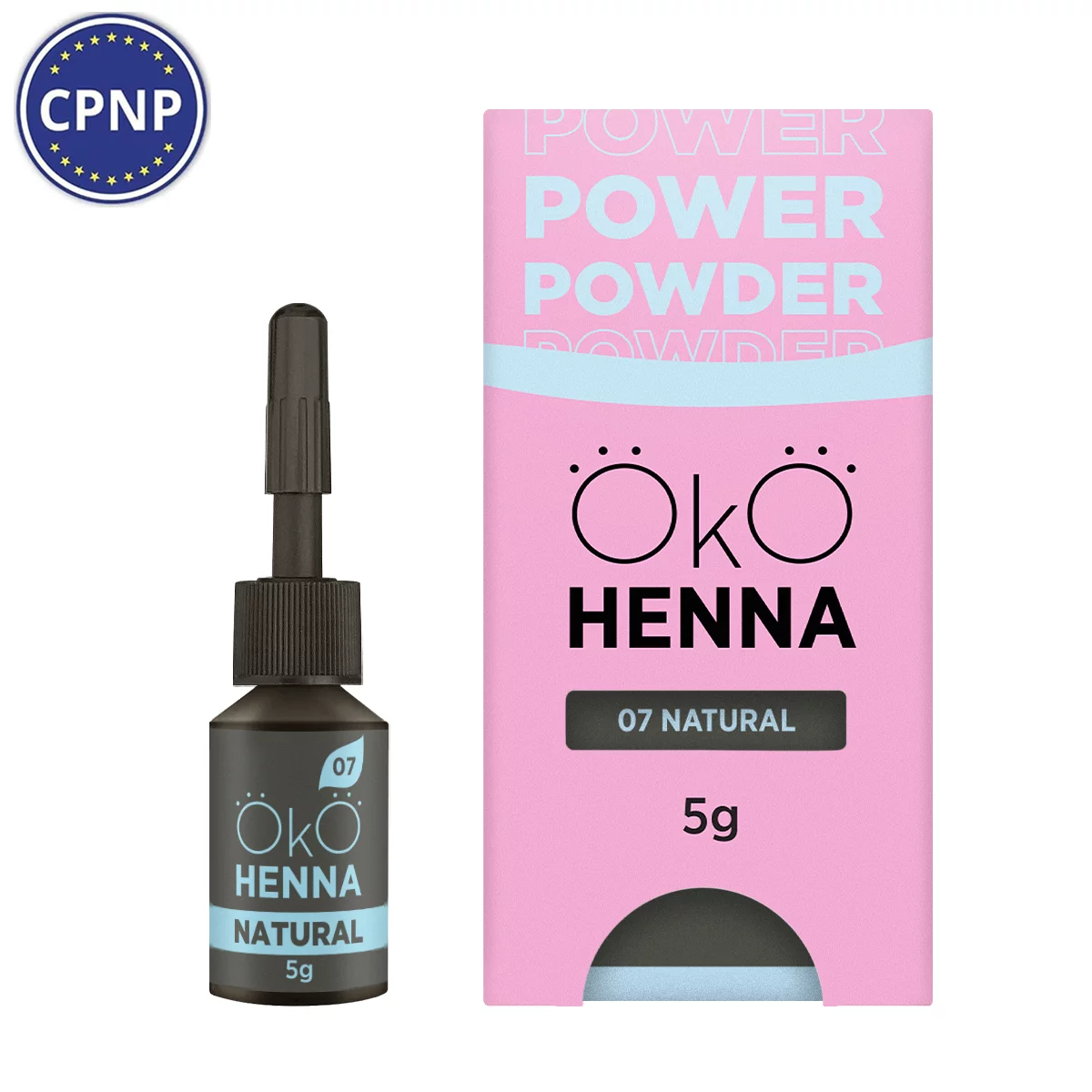 Къна за вежди OKO Power Powder, 07 Natural, 5g