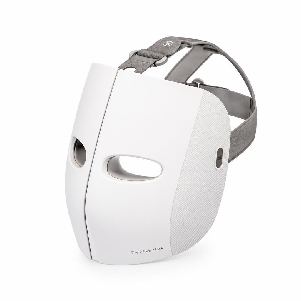 LED маска для обличчя від зморшок та акне TheraFace Mask Therabody — бездротовий світлодіодний вібромасажер із червоним та синім світлом