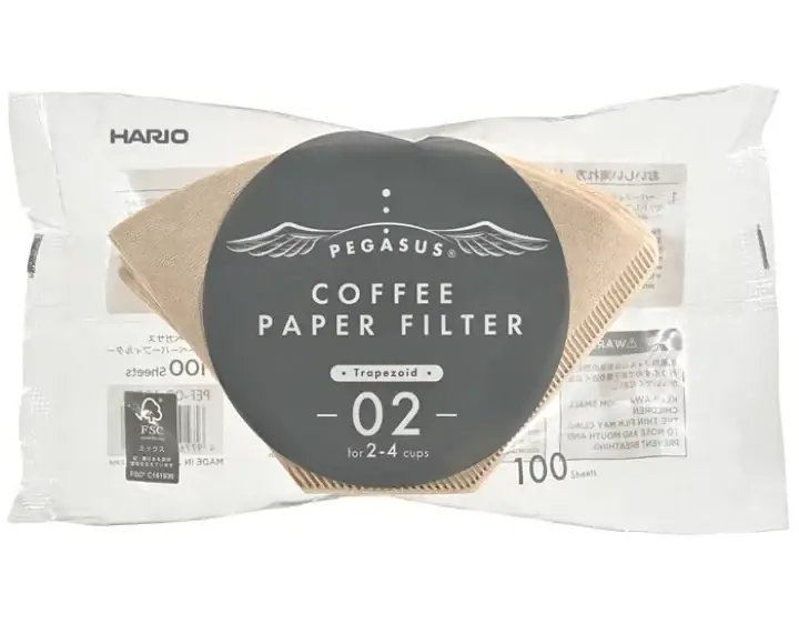 Паперові фільтри Hario Pegasus 02 Беж 100 шт