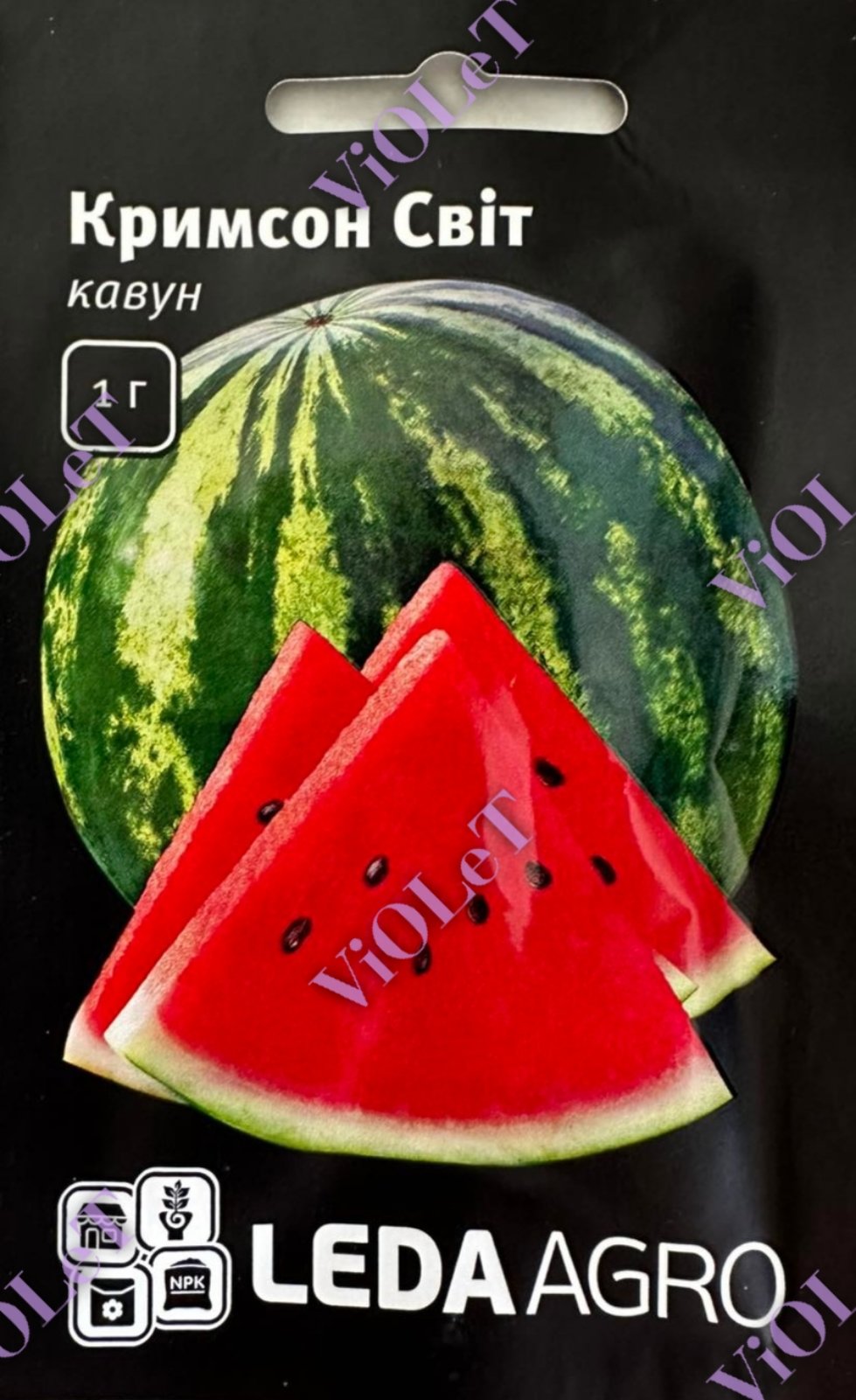 Кримсон Світ, кавун круглий, 1 г, Leda Agro