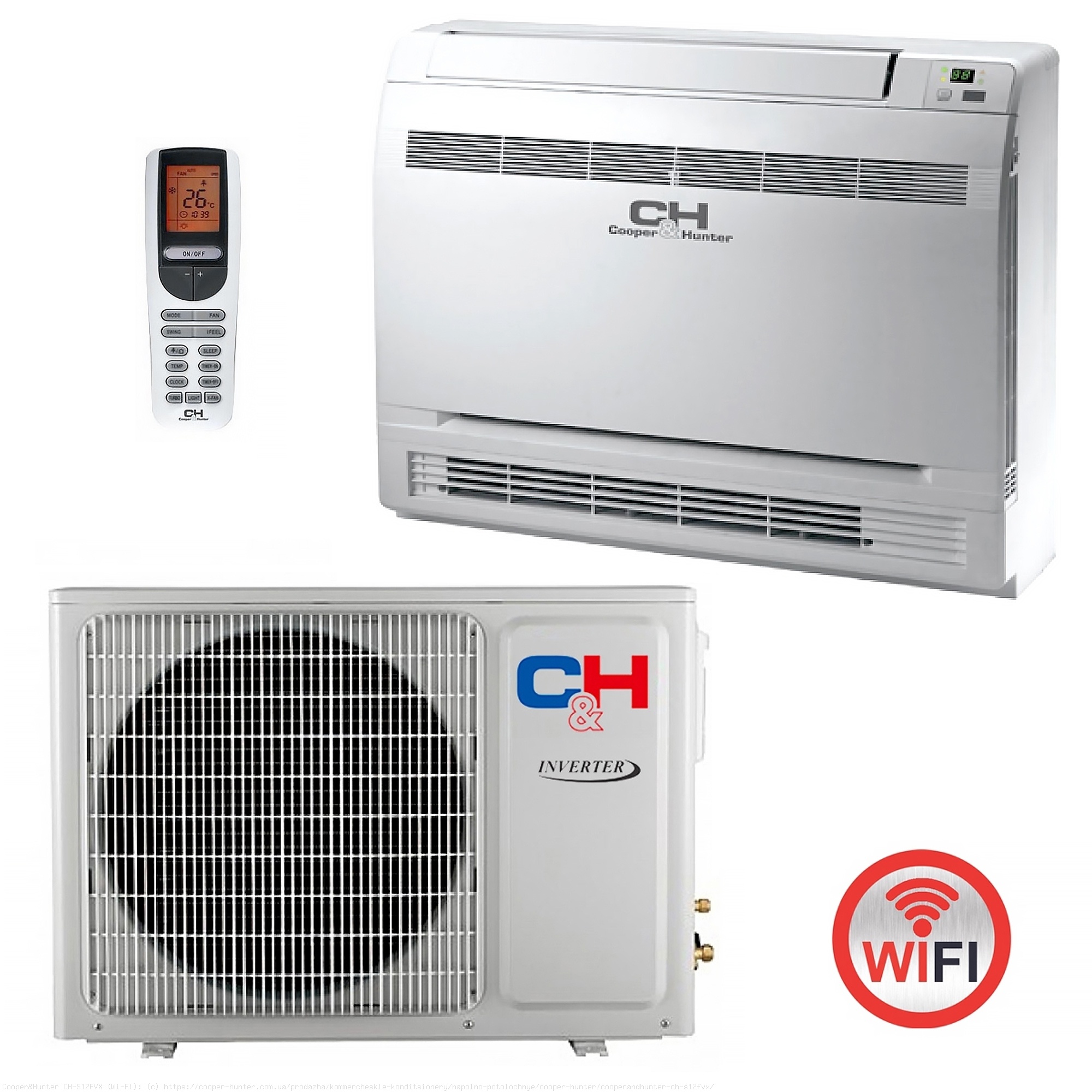 Кондиціонер Cooper & Hunter CH-S12FVX2-NG WIFI