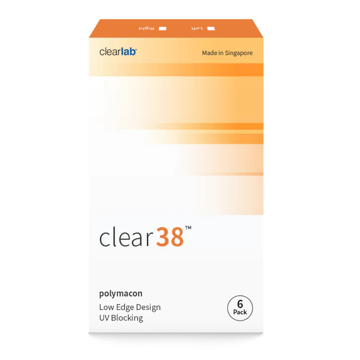 КОНТАКТНІ ЛІНЗИ Clear 38 (6 бл./уп.)