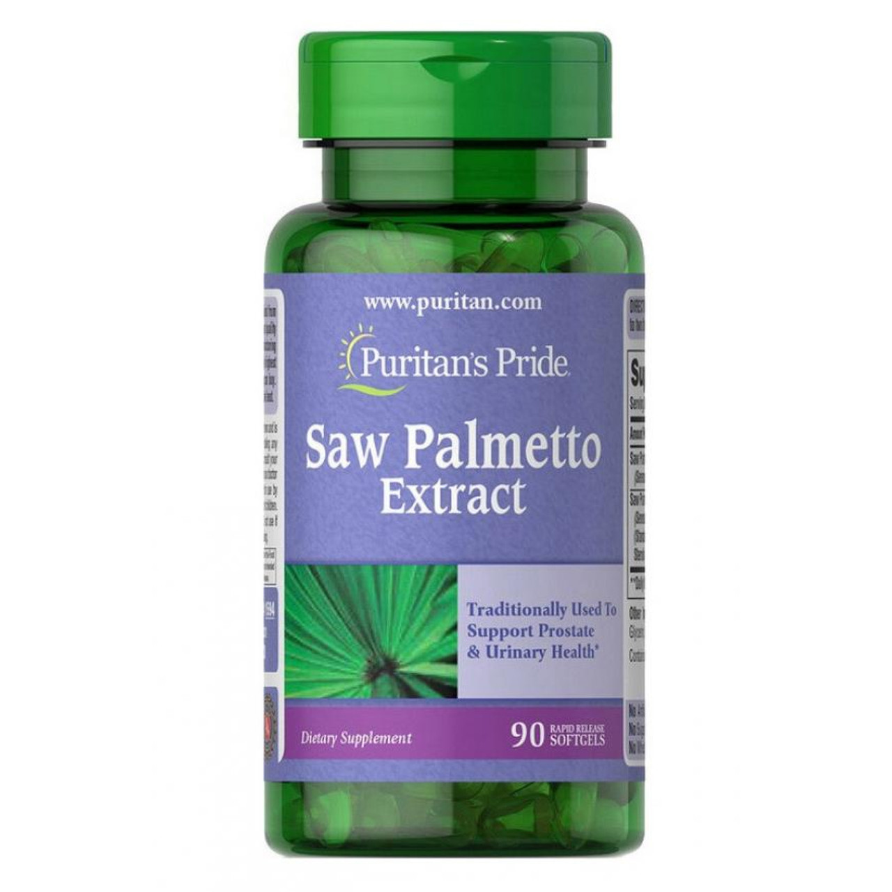 Екстракт Со Пальметто, Saw Palmetto Extract - 90 Softgels