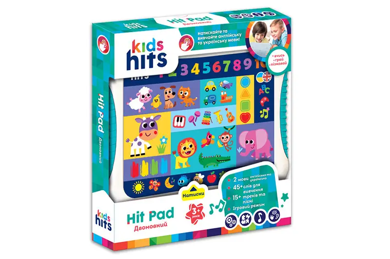 Інтерактивний планшет Kids Hits Hit Pad Двомовний (KH01/012)