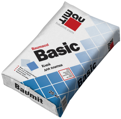 Клейова суміш для керамічної плитки Baumit Basic, 25 кг