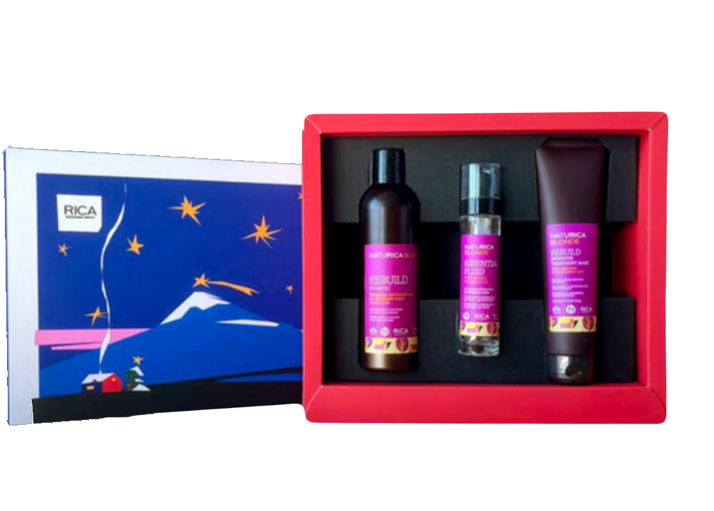 Подарунковий набір для блондинок Gift Pack Naturica Blonde: шампунь, маска та флюїд (250+50+150 мл)