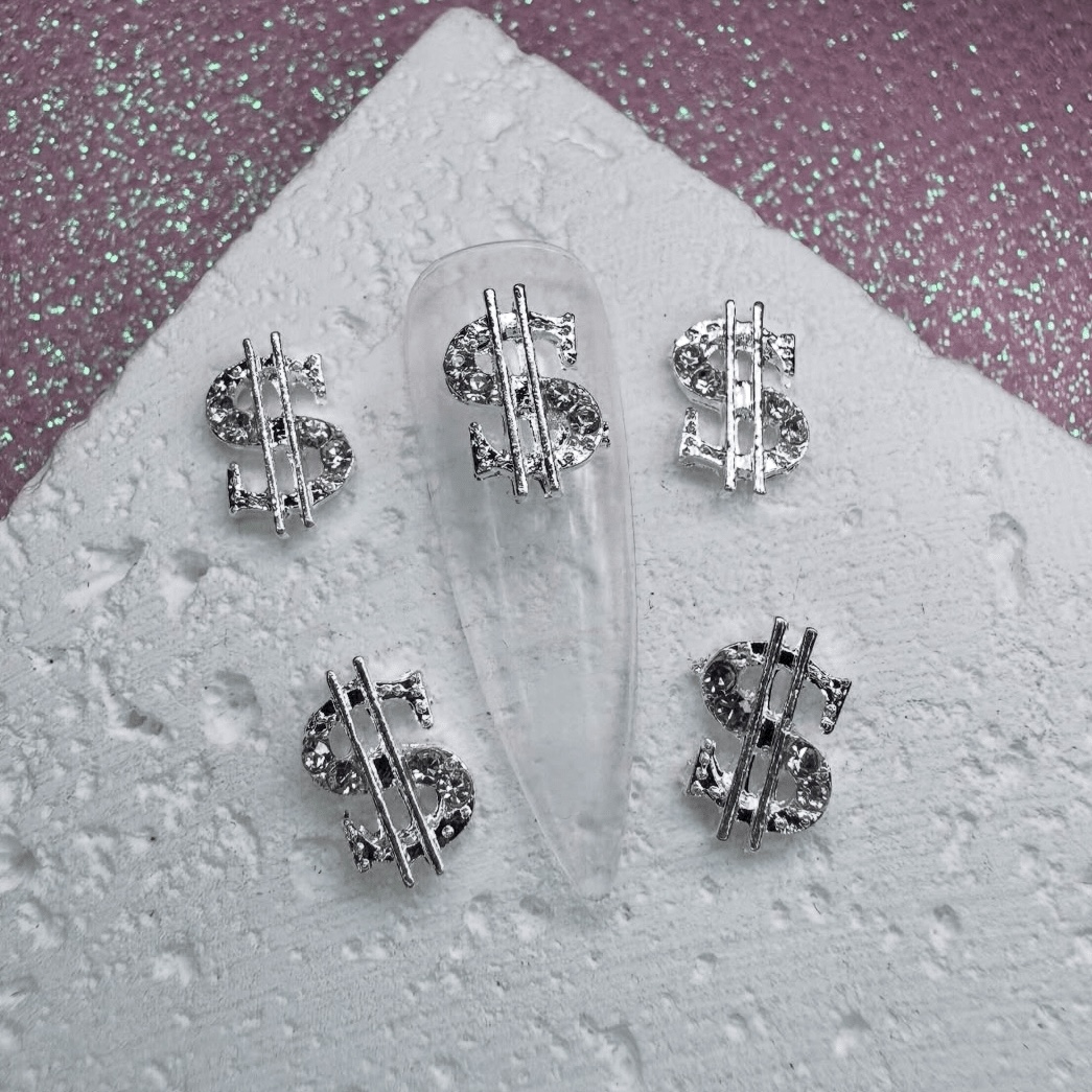 Фігурка для нігтів "Долар в камінцях"