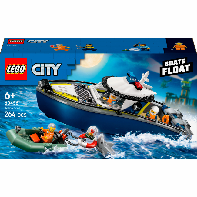 Конструктор LEGO City Переслідування на поліцейському катері (60456)