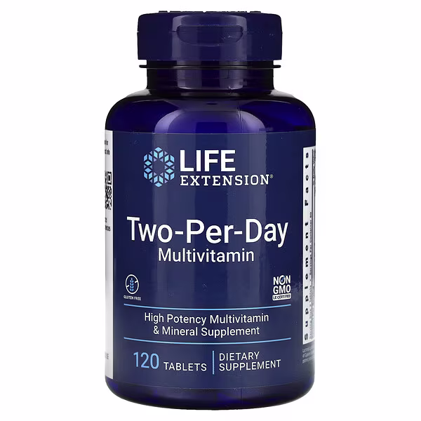 Life Extension, Two-a-Day Multivitamin, 120 Tablets