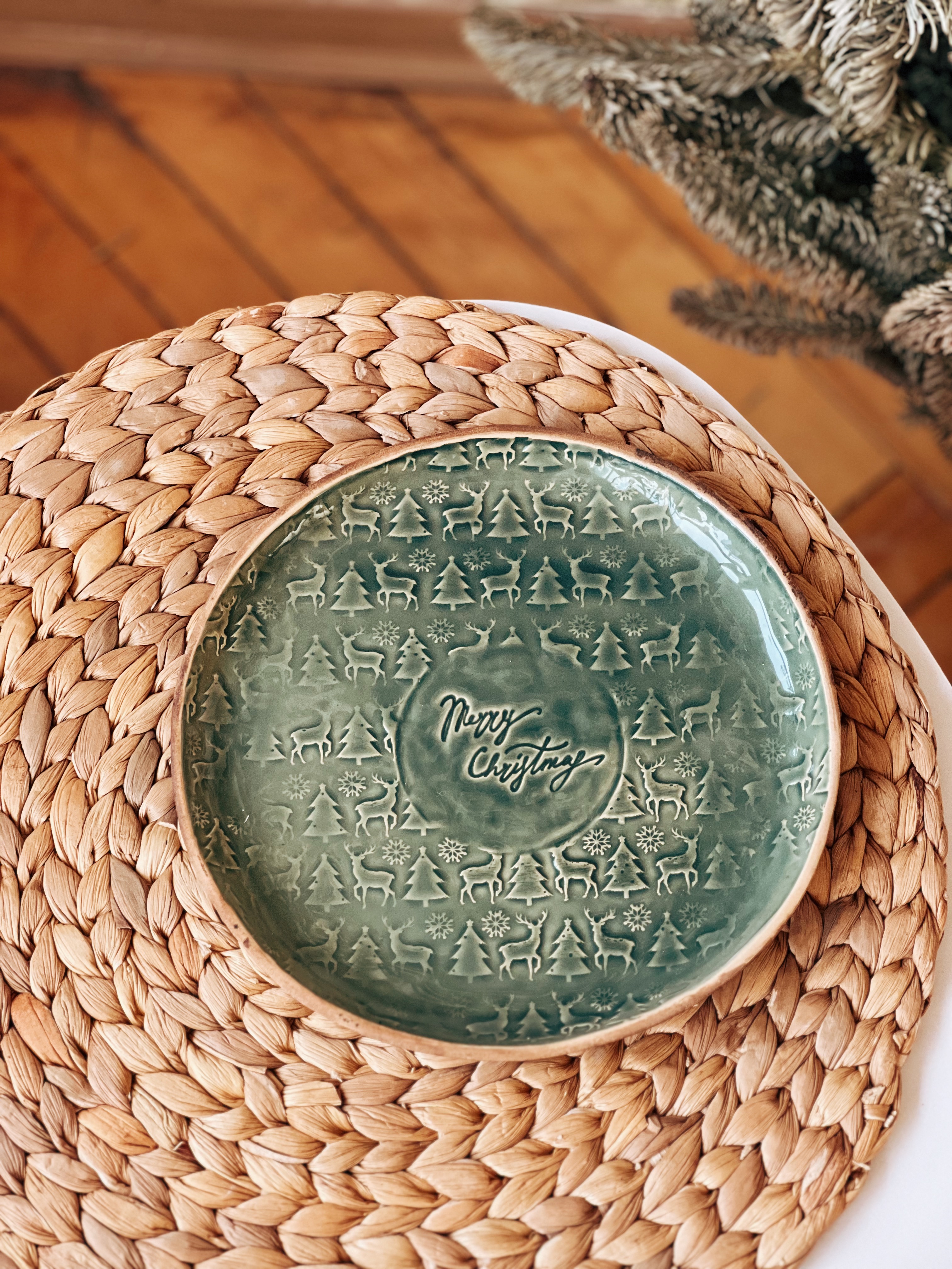 Тарілочка 21 см Merry Christmas