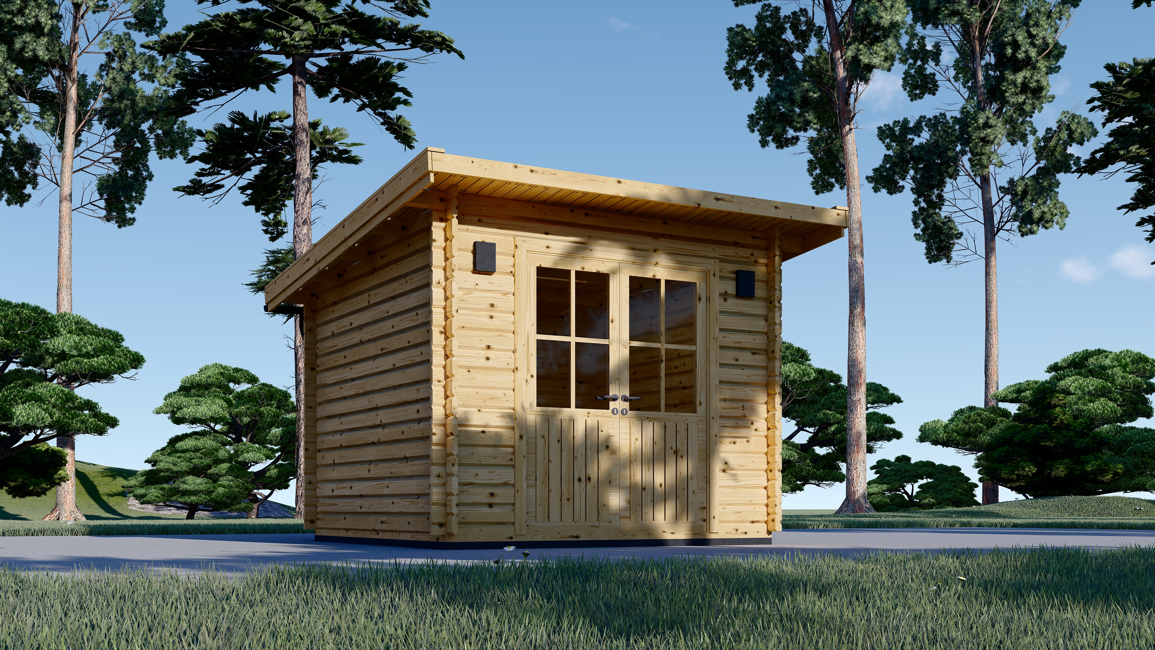 Caseta de jardín de madera Malorca 3x3