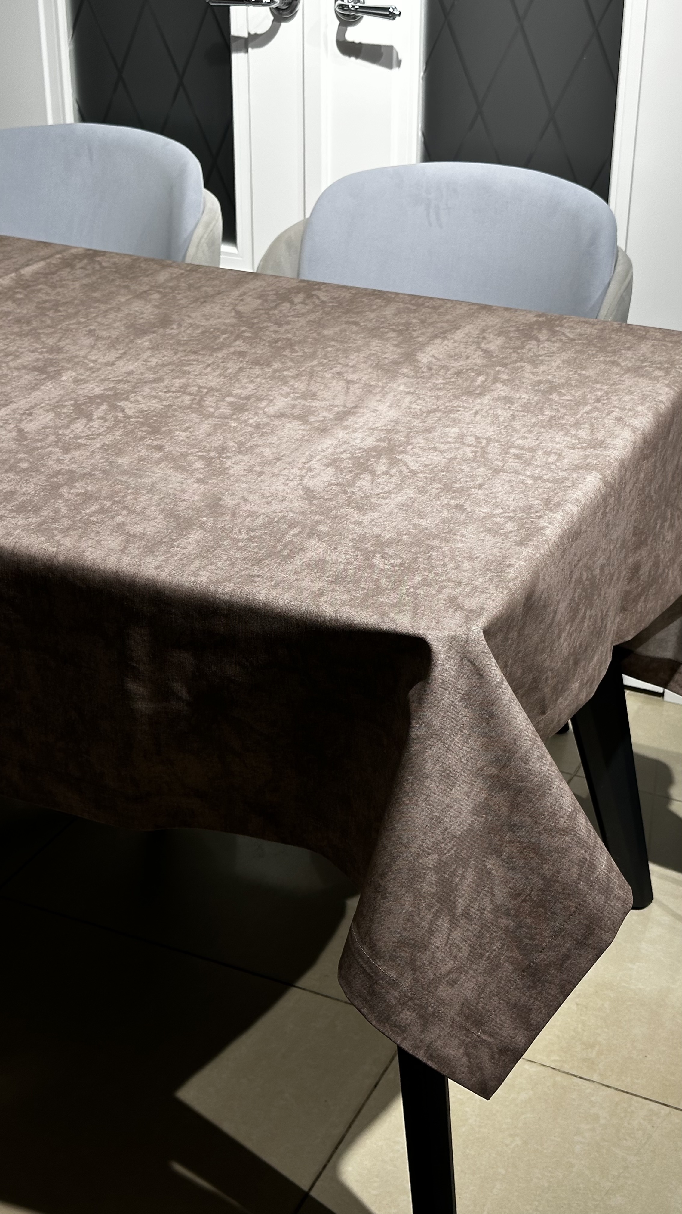 Скатертина коричневий ефект11 120х160