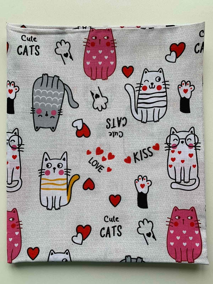 Пелюшка бавовняна 110 х 90 см Cute Cats