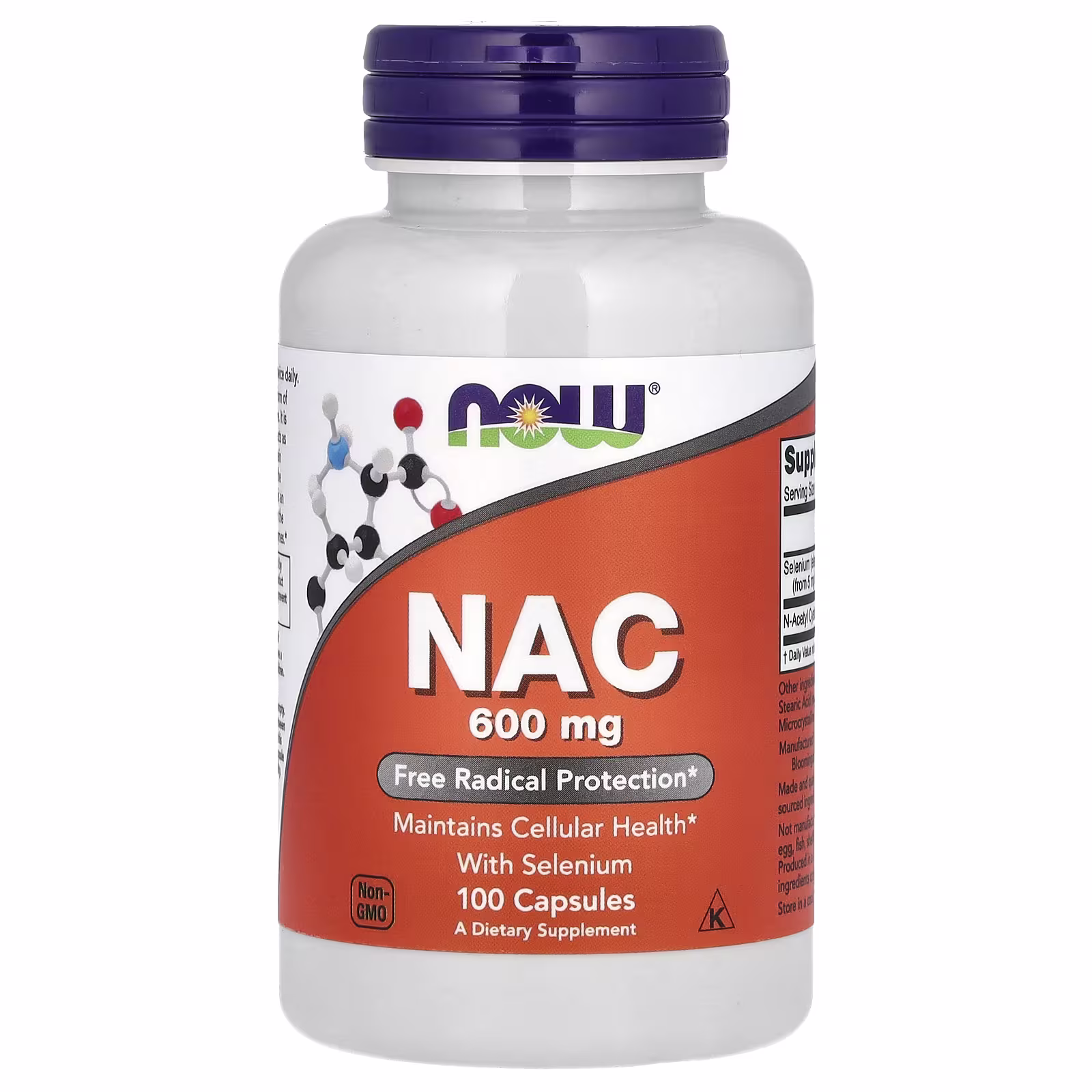 NOW Foods, NAC With Selenium, 100 Capsules