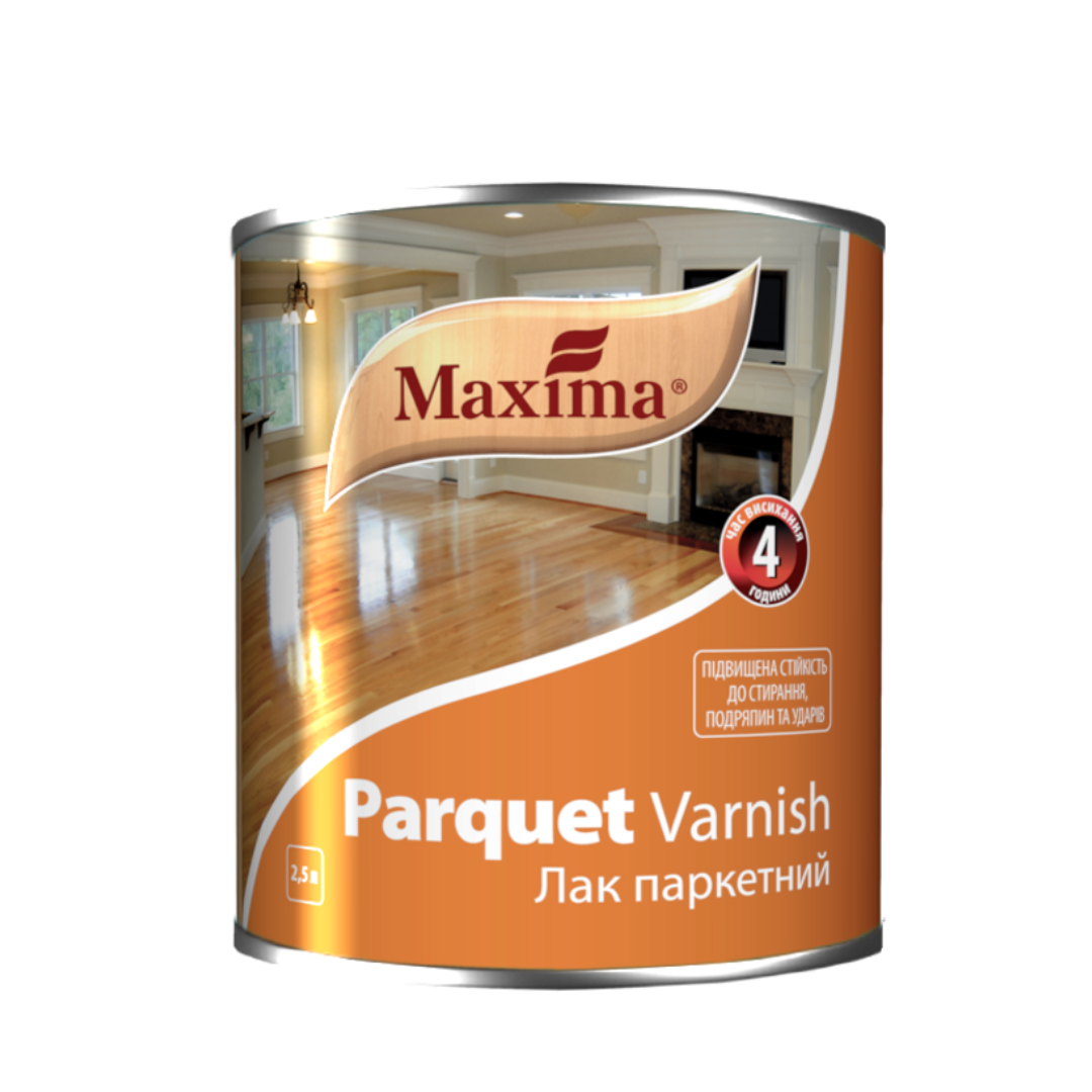 Лак паркетний алкідно-уретановий напівматовий TM Maxima 2.5 л