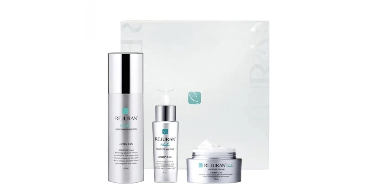 REJURAN Healer Glow-Up Skincare Set, 3 засоби - Набір для сяяння шкіри