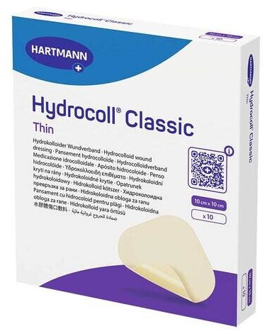 10×10см.Hydrocoll Classic Thin гідроколоїдна пов'язка пластир гідроколоїдний 1шт.